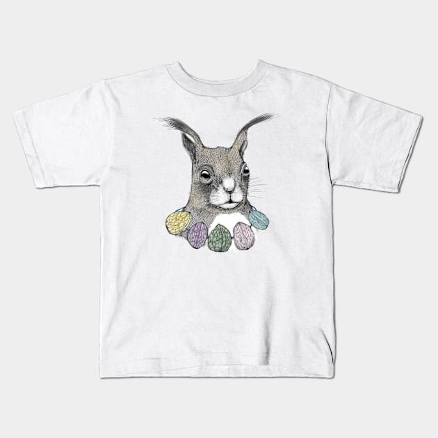 Squirrel Kids T-Shirt by msmart